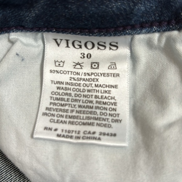 VIGOSS dark wash boot cut jeans - Picture 5 of 5